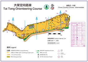Map of Tai Tong Orienteering - intermediate