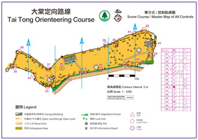 Map of Tai Tong Orienteering - master