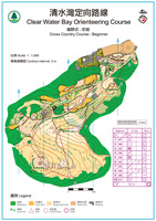 Map for CWB Orienteering Course - Beginner