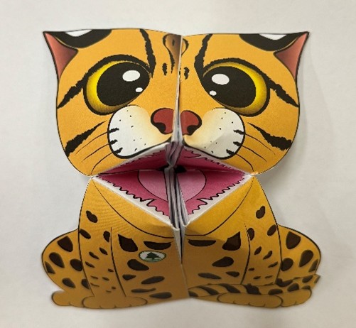 Leopard Cat Paper Puppet 豹貓紙手偶