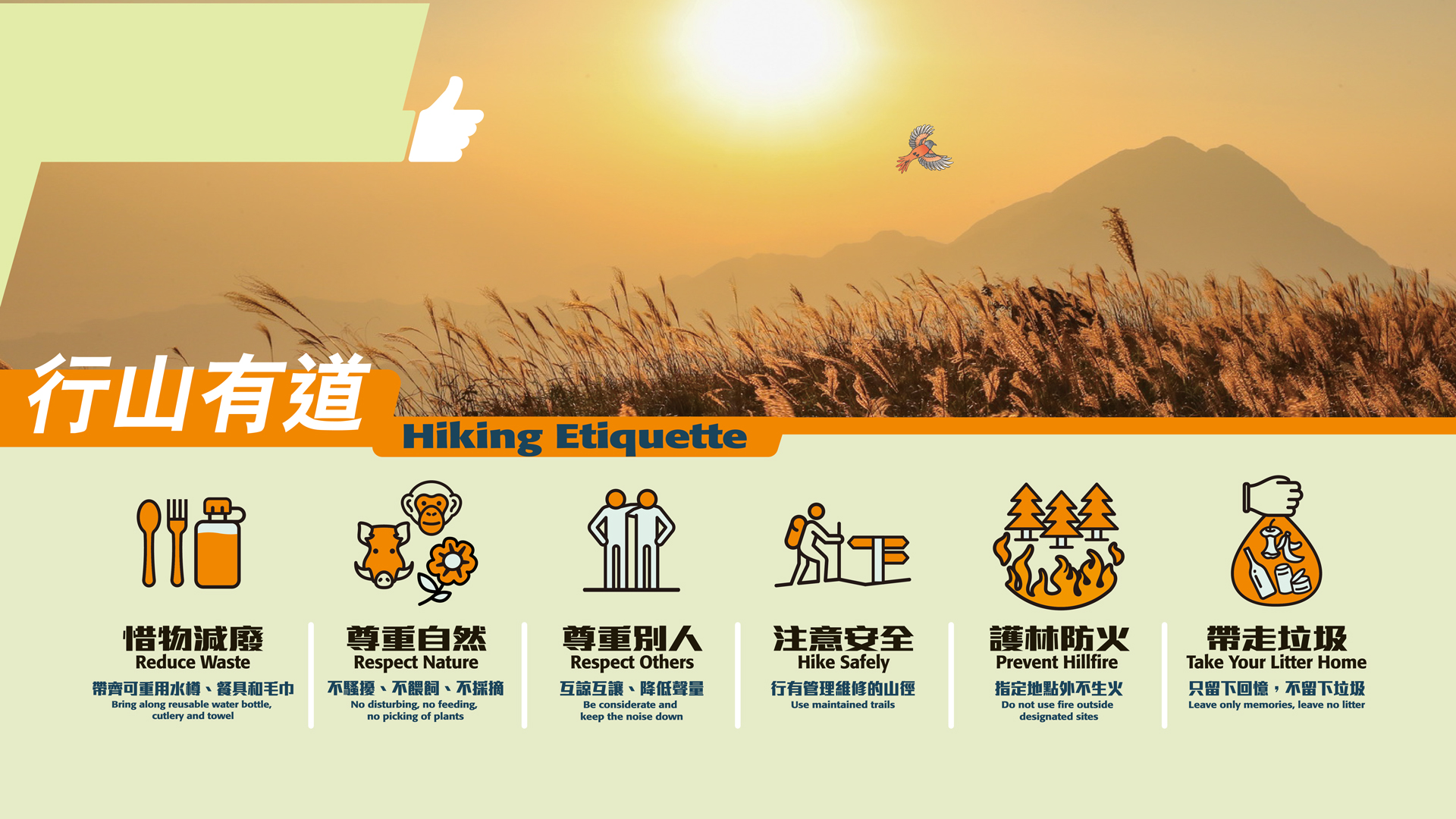 Hiking Etiquette Small Icon